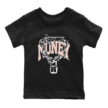 11s Legend Pink shirt to match jordans Dangerous Money sneaker tees Air Jordan 11 Legend Pink SNRT sneaker release tees baby toddler Black 2 cotton Shirt