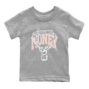 11s Legend Pink shirt to match jordans Dangerous Money sneaker tees Air Jordan 11 Legend Pink SNRT sneaker release tees baby toddler Heather Grey 2 cotton Shirt