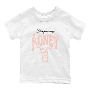 11s Legend Pink shirt to match jordans Dangerous Money sneaker tees Air Jordan 11 Legend Pink SNRT sneaker release tees baby toddler White 2 cotton Shirt