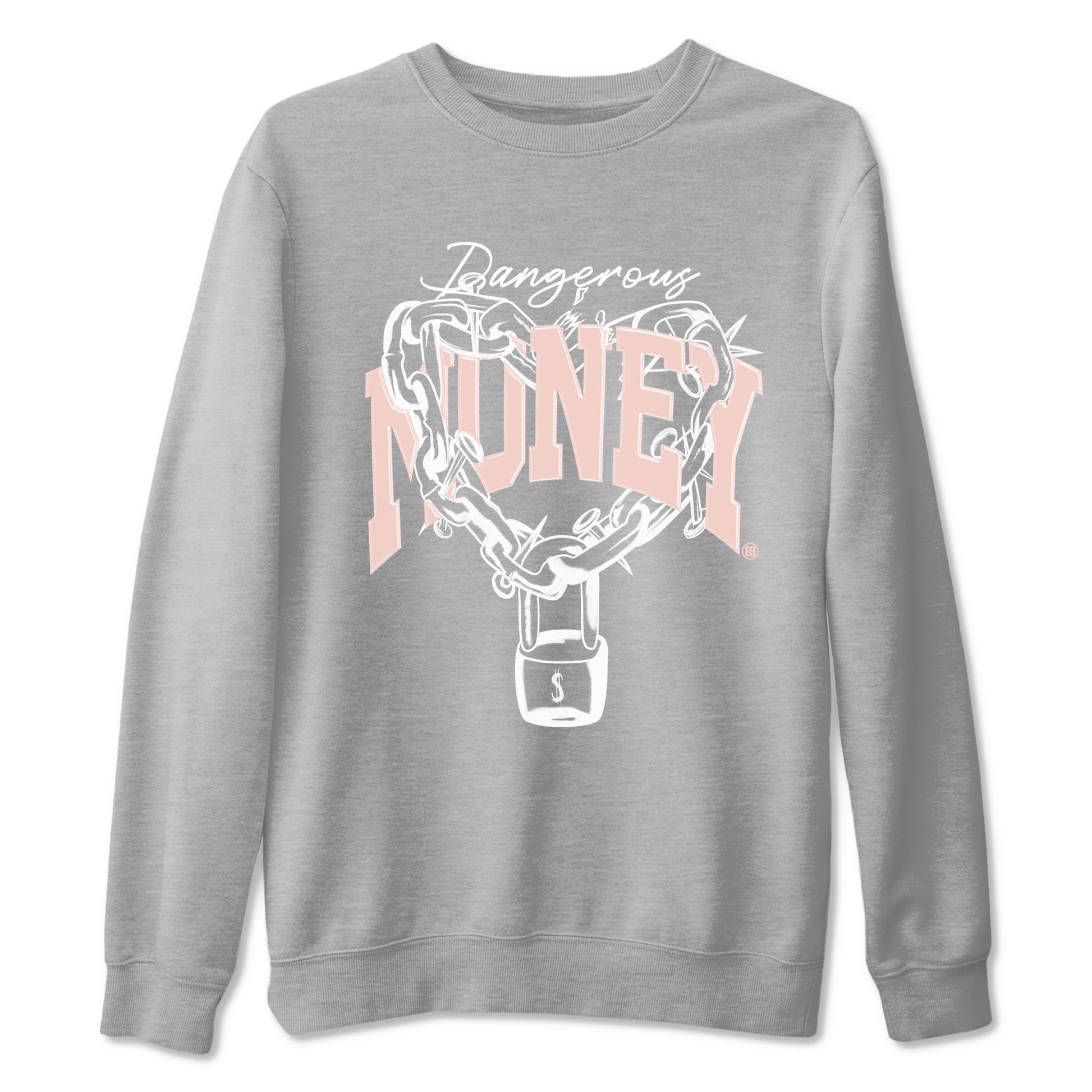 11s Legend Pink shirt to match jordans Dangerous Money sneaker tees Air Jordan 11 Legend Pink SNRT Sneaker Release Tees unisex cotton Heather Grey 2 crew neck shirt