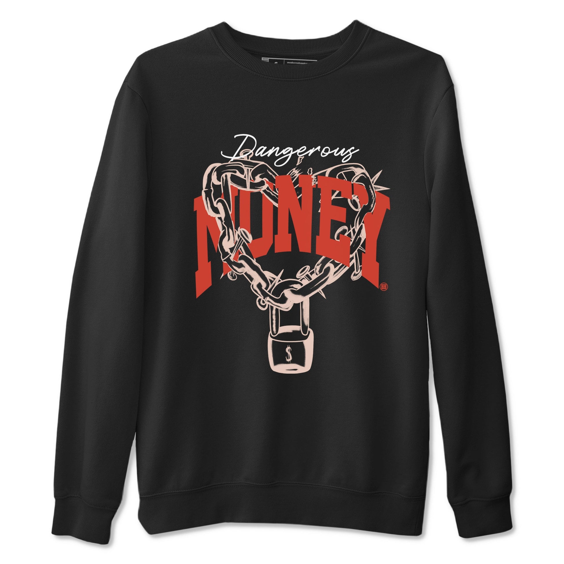 13s Dune Red shirts to match jordans Dangerous Money sneaker match tees Air Jordan 13 Dune Red SNRT Sneaker Tees streetwear brand Black 2 unisex cotton tee