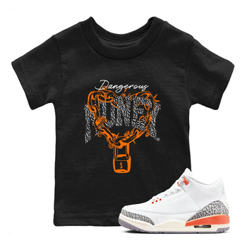 3s Georgia Peach shirt to match jordans Dangerous Money sneaker tees Air Jordan 3 Retro Georgia Peach SNRT Sneaker release tees baby toddler Black 1 cotton Shirt