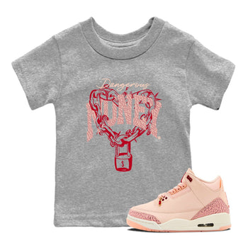 3s Valentines Day shirts to match jordans Dangerous Money best t shirts to wear with jordans Air Jordan 3 Valentines Day match shoes to clothes SNRT Sneaker Tees Youth Baby Heather Grey 1 tee