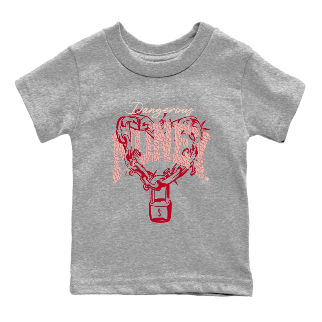 3s Valentines Day shirts to match jordans Dangerous Money best t shirts to wear with jordans Air Jordan 3 Valentines Day match shoes to clothes SNRT Sneaker Tees Youth Baby Heather Grey 2 tee