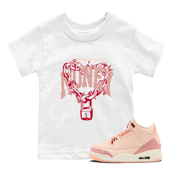 3s Valentines Day shirts to match jordans Dangerous Money best t shirts to wear with jordans Air Jordan 3 Valentines Day match shoes to clothes SNRT Sneaker Tees Youth Baby White 1 tee