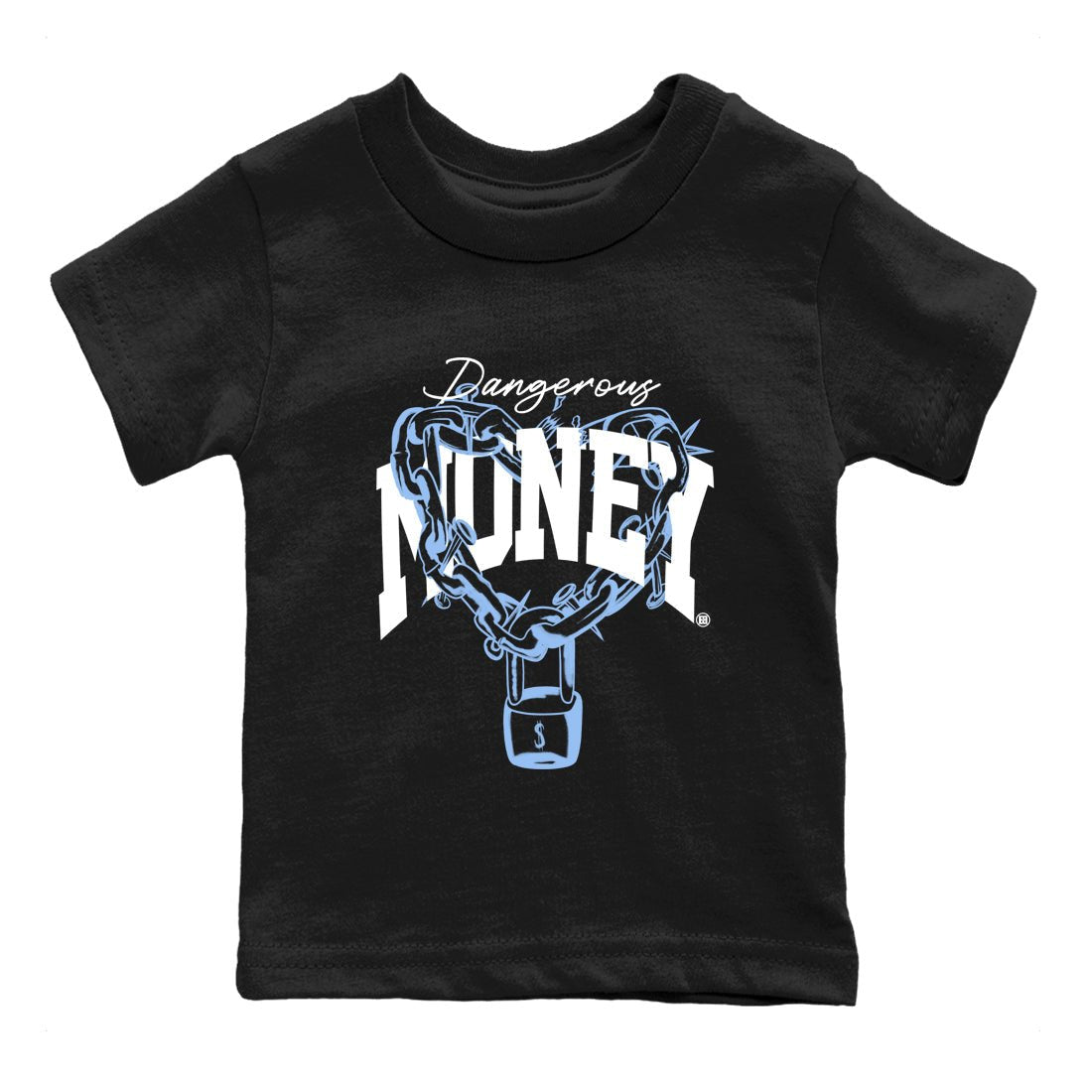 4s Forget Me Not shirts to match jordans Dangerous Money graphic tees Air Jordan 4 Forget Me Not match shoes to clothes SNRT Sneaker Tees Youth Baby Black 2 tee