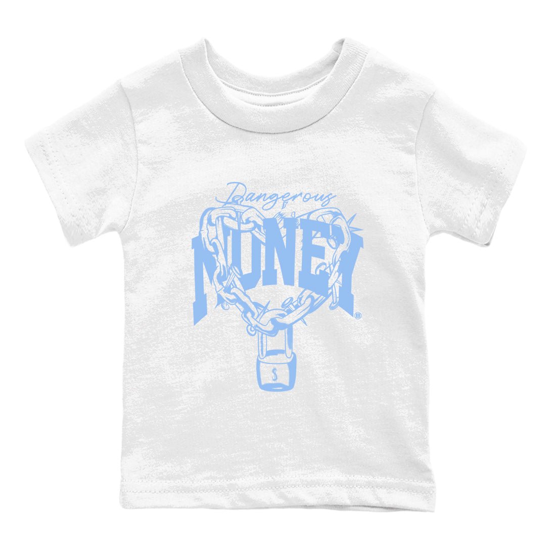 4s Forget Me Not shirts to match jordans Dangerous Money graphic tees Air Jordan 4 Forget Me Not match shoes to clothes SNRT Sneaker Tees Youth Baby White 2 tee
