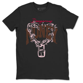 Dunk Cacao Wow And Pink Foam shirts to match jordans Dangerous Money sneaker match tees Dunk Cacao Wow And Pink Foam SNRT Sneaker Tees streetwear brand Black 2 unisex cotton tee