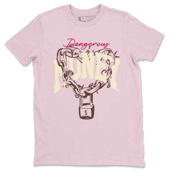 Dunk Cacao Wow And Pink Foam shirts to match jordans Dangerous Money sneaker match tees Dunk Cacao Wow And Pink Foam SNRT Sneaker Tees streetwear brand Pink 2 unisex cotton tee