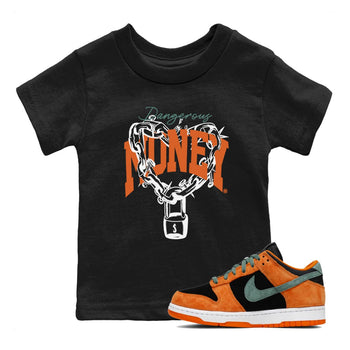 Dunk Low Ceramic shirts to match jordans Dangerous Money sneaker match tees Dunk Ceramic match shoes to clothes SNRT Sneaker Tees Youth Baby Black 1 tee
