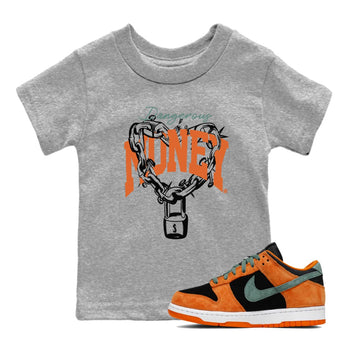 Dunk Low Ceramic shirts to match jordans Dangerous Money sneaker match tees Dunk Ceramic match shoes to clothes SNRT Sneaker Tees Youth Baby Heather Grey 1 tee