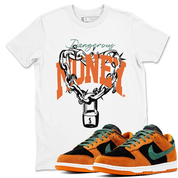 Dunk Low Ceramic shirts to match jordans Dangerous Money sneaker match tees Dunk Ceramic match shoes to clothes SNRT Sneaker Tees unisex cotton White 1 shirts