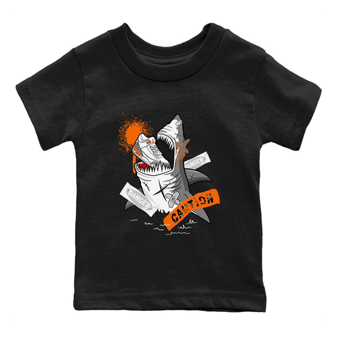 3s Georgia Peach shirt to match jordans Dangerous Shark sneaker tees Air Jordan 3 Georgia Peach SNRT sneaker release tees baby toddler Black 2 cotton Shirt