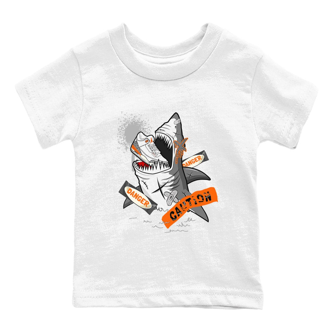 3s Georgia Peach shirt to match jordans Dangerous Shark sneaker tees Air Jordan 3 Georgia Peach SNRT sneaker release tees baby toddler White 2 cotton Shirt
