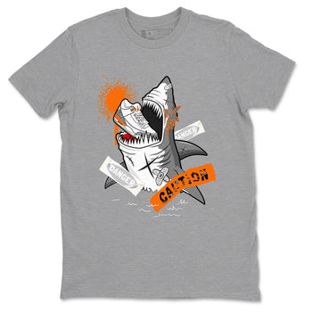 3s Georgia Peach shirt to match jordans Dangerous Shark sneaker tees Air Jordan 3 Georgia Peach SNRT Sneaker Release Tees unisex cotton Heather Grey 2 crew neck shirt