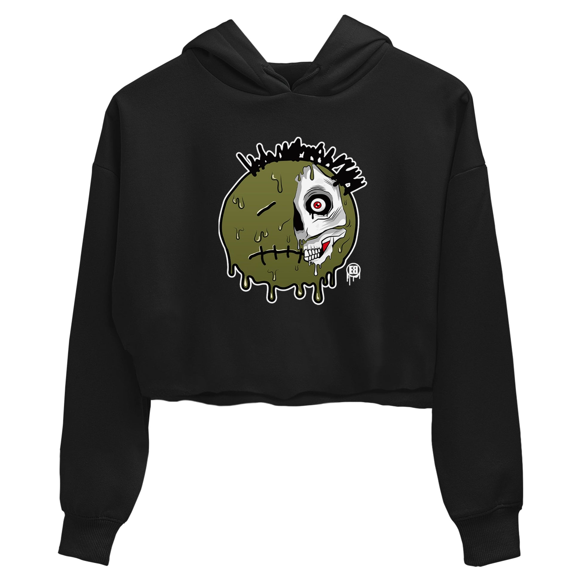 1s Travis Scott Medium Olive shirts to match jordans Dead Inside sneaker match tees Air Jordan 1 Travis Scott Medium Olive SNRT Sneaker Tees streetwear brand Black 2 crop tee