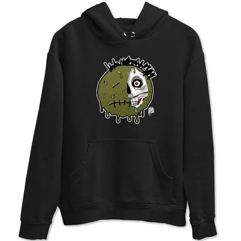 1s Travis Scott Medium Olive shirts to match jordans Dead Inside sneaker match tees Air Jordan 1 Travis Scott Medium Olive SNRT Sneaker Tees streetwear brand Black 2 unisex cotton tee