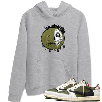 1s Travis Scott Medium Olive shirts to match jordans Dead Inside sneaker match tees Air Jordan 1 Travis Scott Medium Olive SNRT Sneaker Tees streetwear brand Heather Grey 1 unisex cotton tee