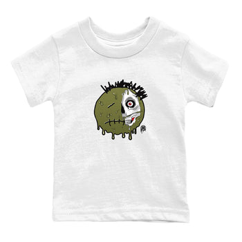 1s Travis Scott Medium Olive shirts to match jordans Dead Inside sneaker match tees Air Jordan 1 Travis Scott Medium Olive SNRT Sneaker Tees streetwear brand Baby and Youth White 2 cotton tee