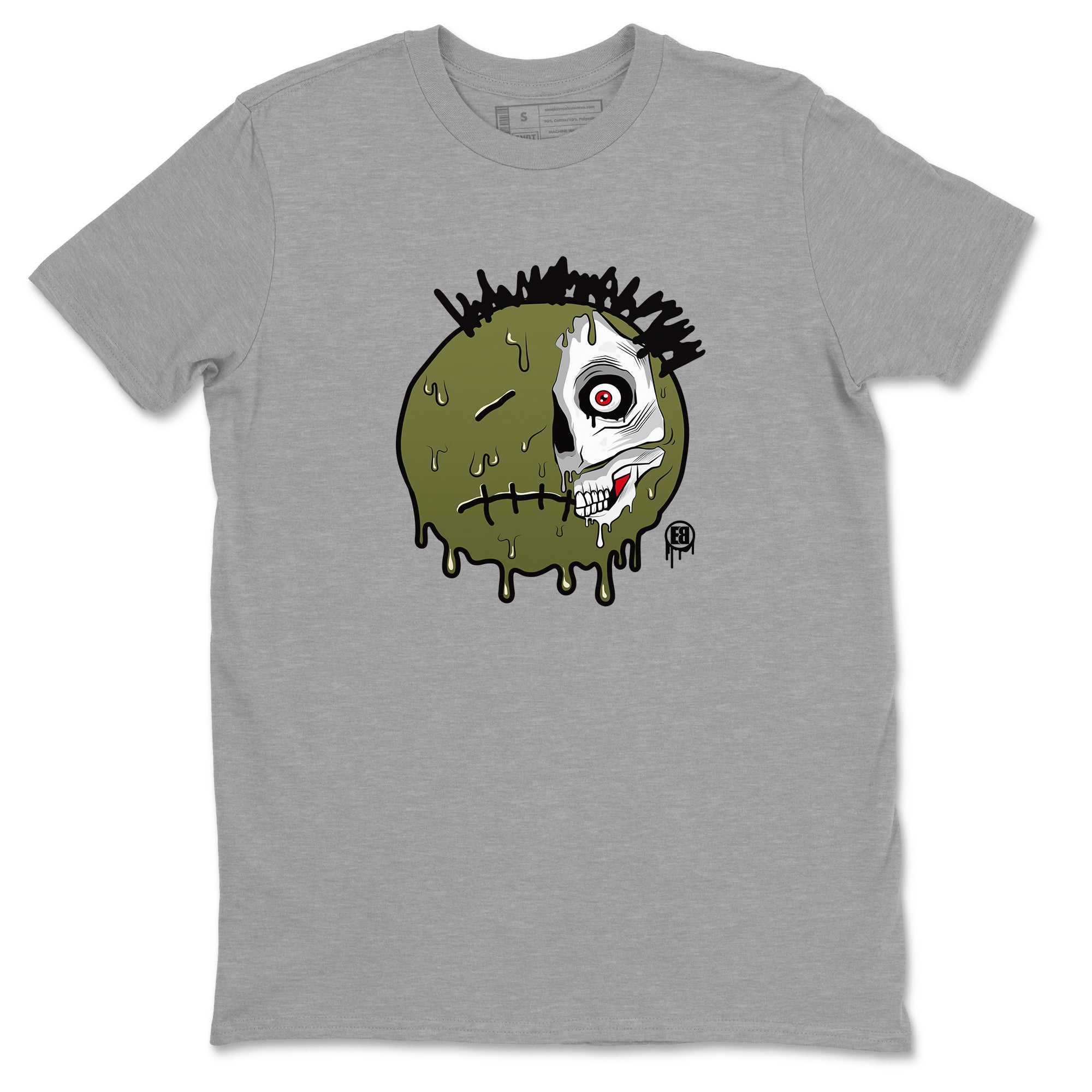 1s Travis Scott Medium Olive shirts to match jordans Dead Inside sneaker match tees Air Jordan 1 Travis Scott Medium Olive SNRT Sneaker Tees streetwear brand Heather Grey 2 unisex cotton tee