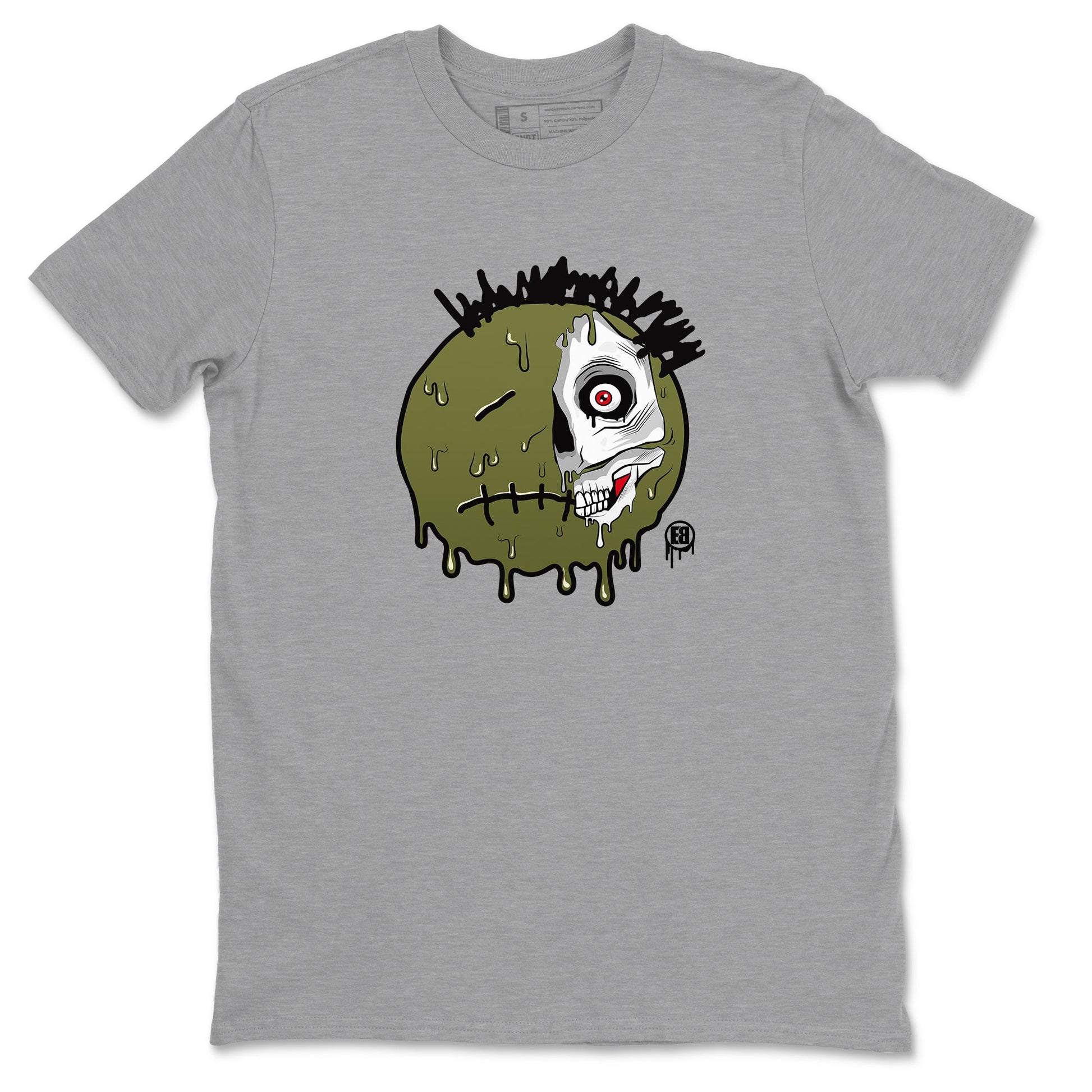 1s Travis Scott Medium Olive shirts to match jordans Dead Inside sneaker match tees Air Jordan 1 Travis Scott Medium Olive SNRT Sneaker Tees streetwear brand Heather Grey 2 unisex cotton tee