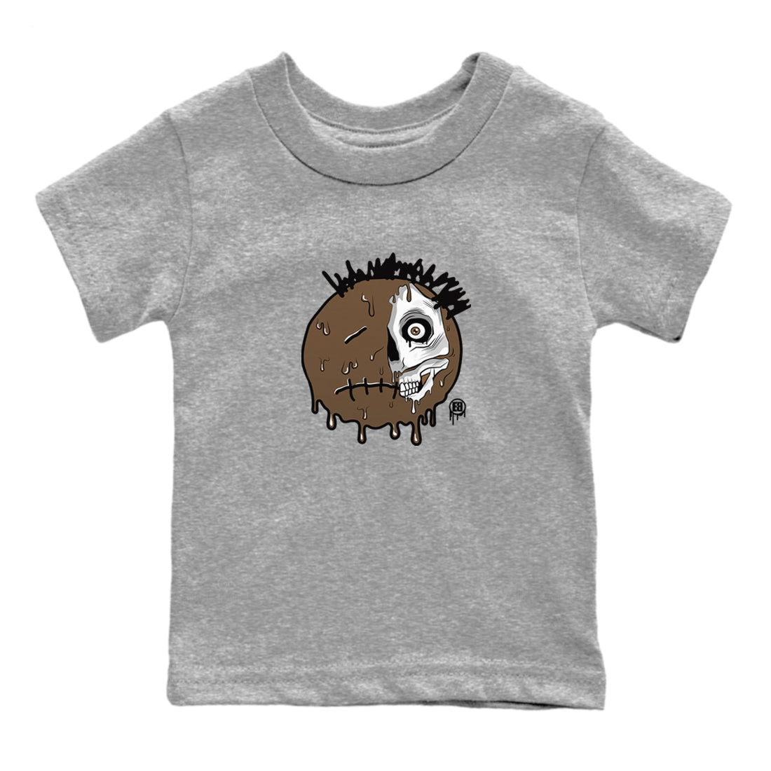 Jordan Jumpman Jack Travis Scott Dark Mocha shirts to match jordans Dead Inside sneaker match tees Jordan Jumpman Jack Travis Scott Dark Mocha SNRT Sneaker Tees streetwear brand Baby and Youth Heather Grey 2 cotton tee