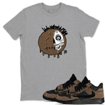 Jordan Jumpman Jack Travis Scott Dark Mocha shirts to match jordans Dead Inside sneaker match tees Jordan Jumpman Jack Travis Scott Dark Mocha SNRT Sneaker Tees streetwear brand Heather Grey 1 unisex cotton tee