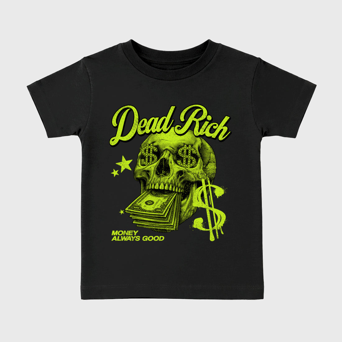 Sneaker match tees – Sneaker Tees To Match Air Foamposite Pro Black Shoes – Dead Rich Kids T-Shirt Black 2