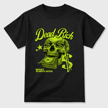 Sneaker match tees – Sneaker Tees To Match Air Foamposite Pro Black Shoes – Dead Rich Tee Black 2