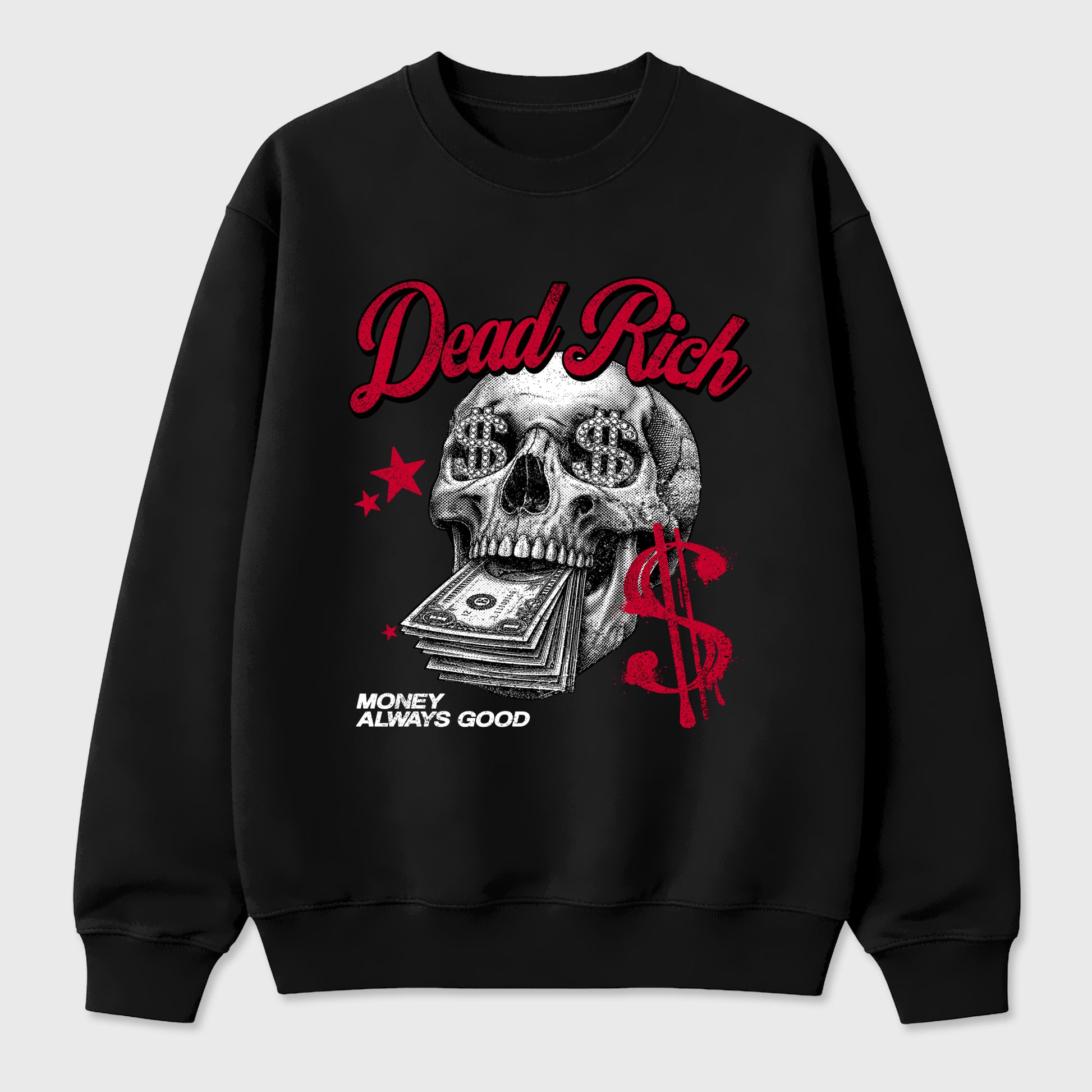 Sneaker match tees – Sneaker Tees To Match Air Jordan 1 Banned Shoes – Dead Rich Tee Black 2