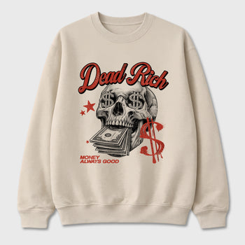 Perfect Sneakerhead Fashion Outfits – Sneaker Tees To Match Air Jordan 4 Brick After Brick Shoes – Dead Rich Graphic Tee Natural 2