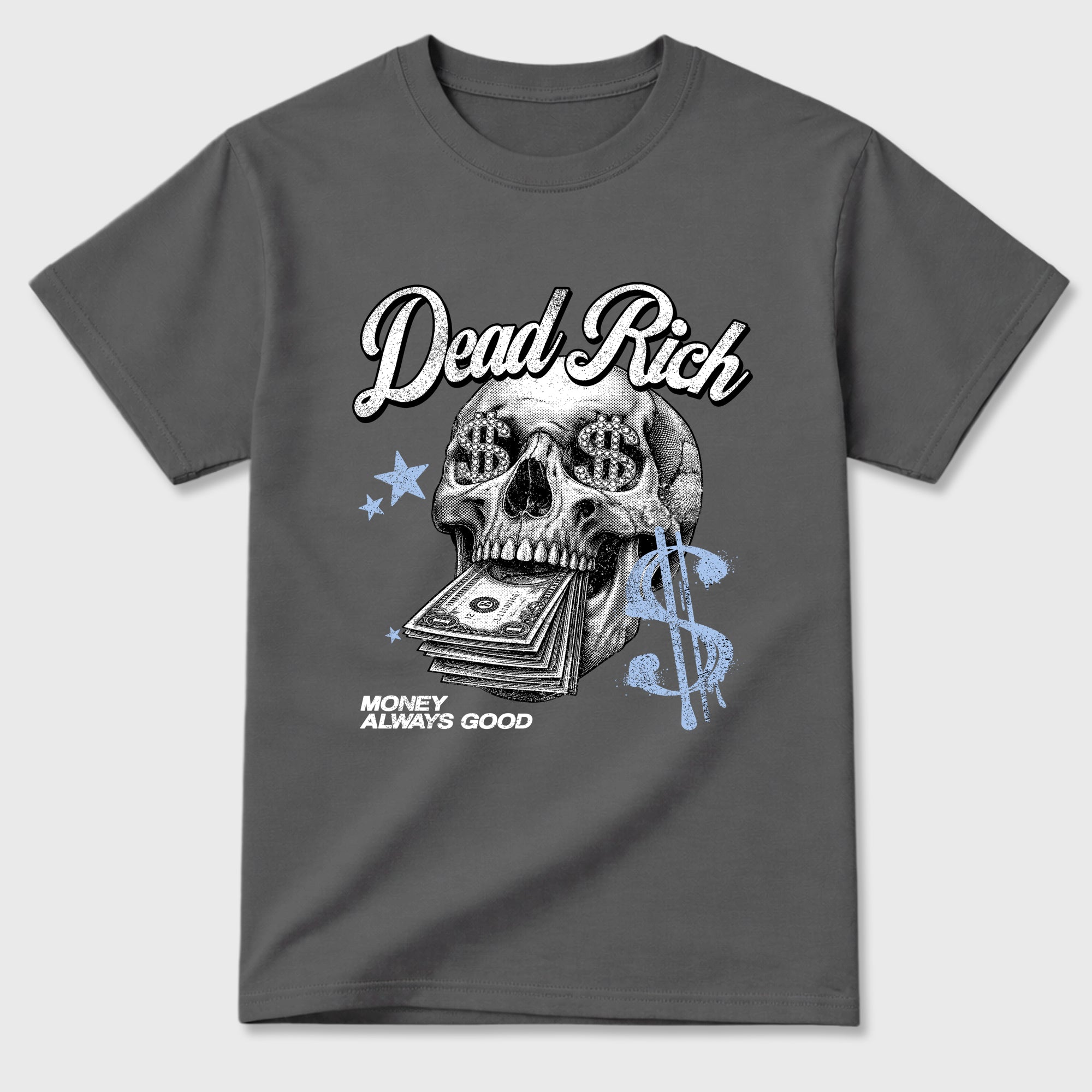 Perfect Sneakerhead Fashion Outfits – Sneaker Tees To Match Air Jordan 5 White Metallic Shoes – Dead Rich Graphic Tee Cool Grey 2