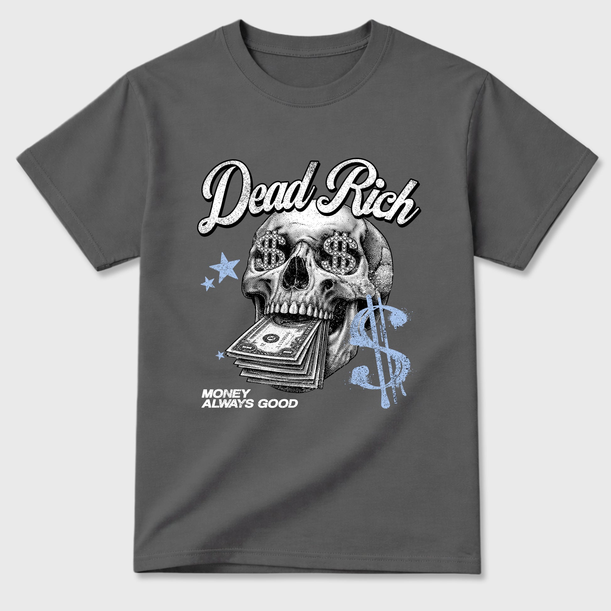 Perfect Sneakerhead Fashion Outfits – Sneaker Tees To Match Air Jordan 5 White Metallic Shoes – Dead Rich Graphic Tee Cool Grey 2