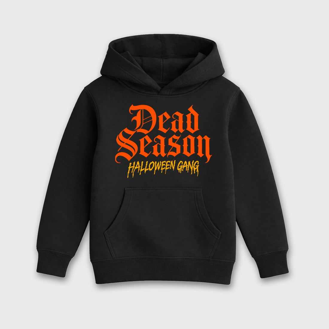 Dead Season Baby & Kids Graphic Hoodie featuring original artwork designed to match the Halloween. Black 2 Kids Graphic Sweater.