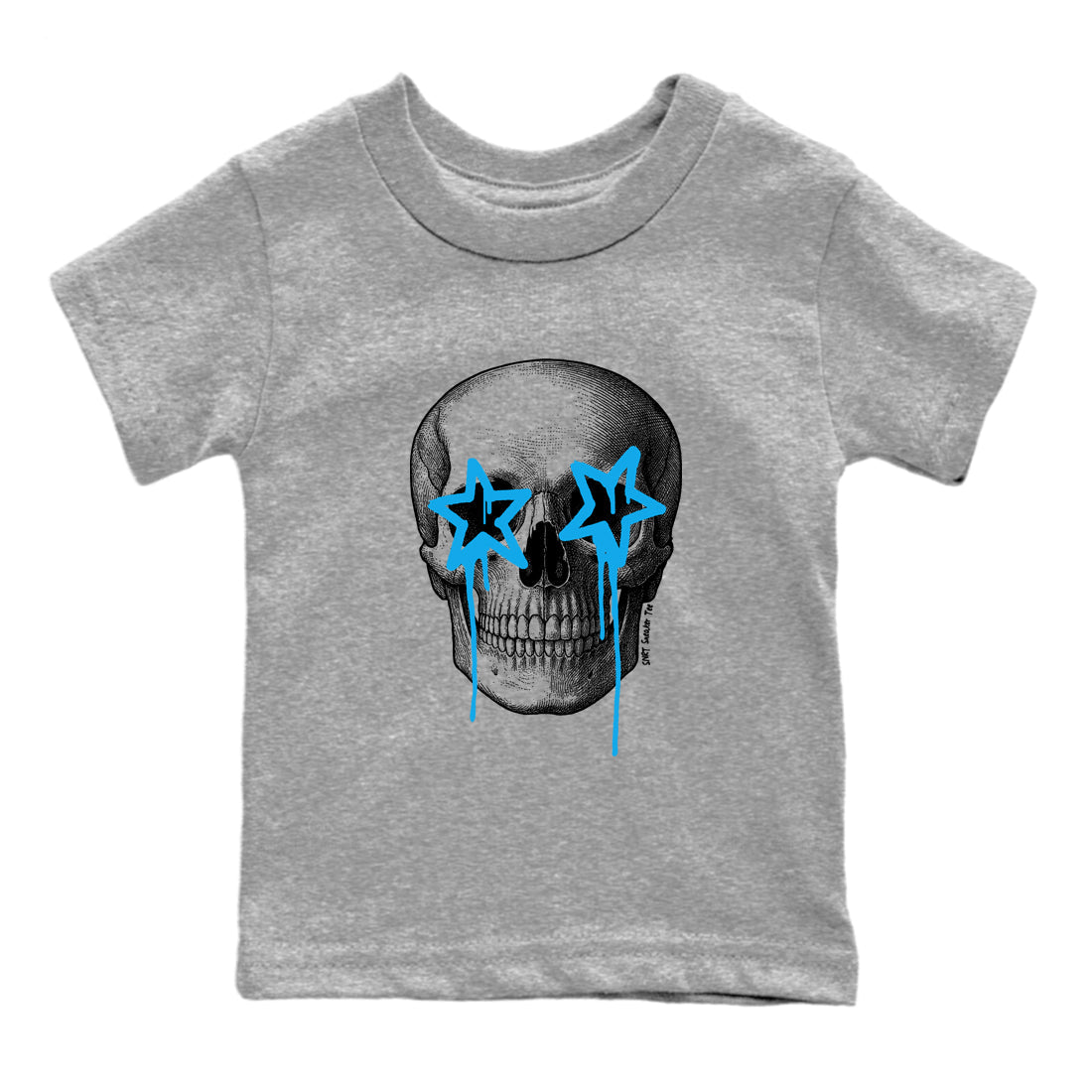 AJ1 UNC Reimagined shirts to match jordans Death Star sneaker match tees Air Jordan 1 UNC Reimagined shirts to match Jordan 1s SNRT Sneaker Tees Youth Baby Heather Grey 2 tee