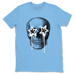AJ1 UNC Reimagined shirts to match jordans Death Star sneaker match tees Air Jordan 1 UNC Reimagined shirts to match Jordan 1s SNRT Sneaker Tees unisex cotton Carolina Blue 2 shirts