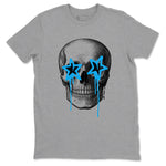 AJ1 UNC Reimagined shirts to match jordans Death Star sneaker match tees Air Jordan 1 UNC Reimagined shirts to match Jordan 1s SNRT Sneaker Tees unisex cotton Heather Grey 2 shirts