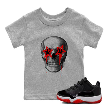 Air Jordan 11 Bred shirts to match jordans Death Star sneaker match tees Air Jordan 11 Bred shirts to match Jordan 1s SNRT Sneaker Tees Youth Baby Heather Grey 1 tee