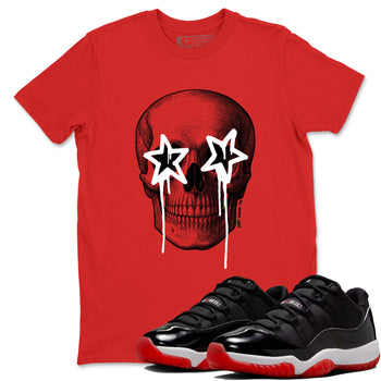 Air Jordan 11 Bred shirts to match jordans Death Star sneaker match tees Air Jordan 11 Bred shirts to match Jordan 1s SNRT Sneaker Tees unisex cotton Red 1 shirts
