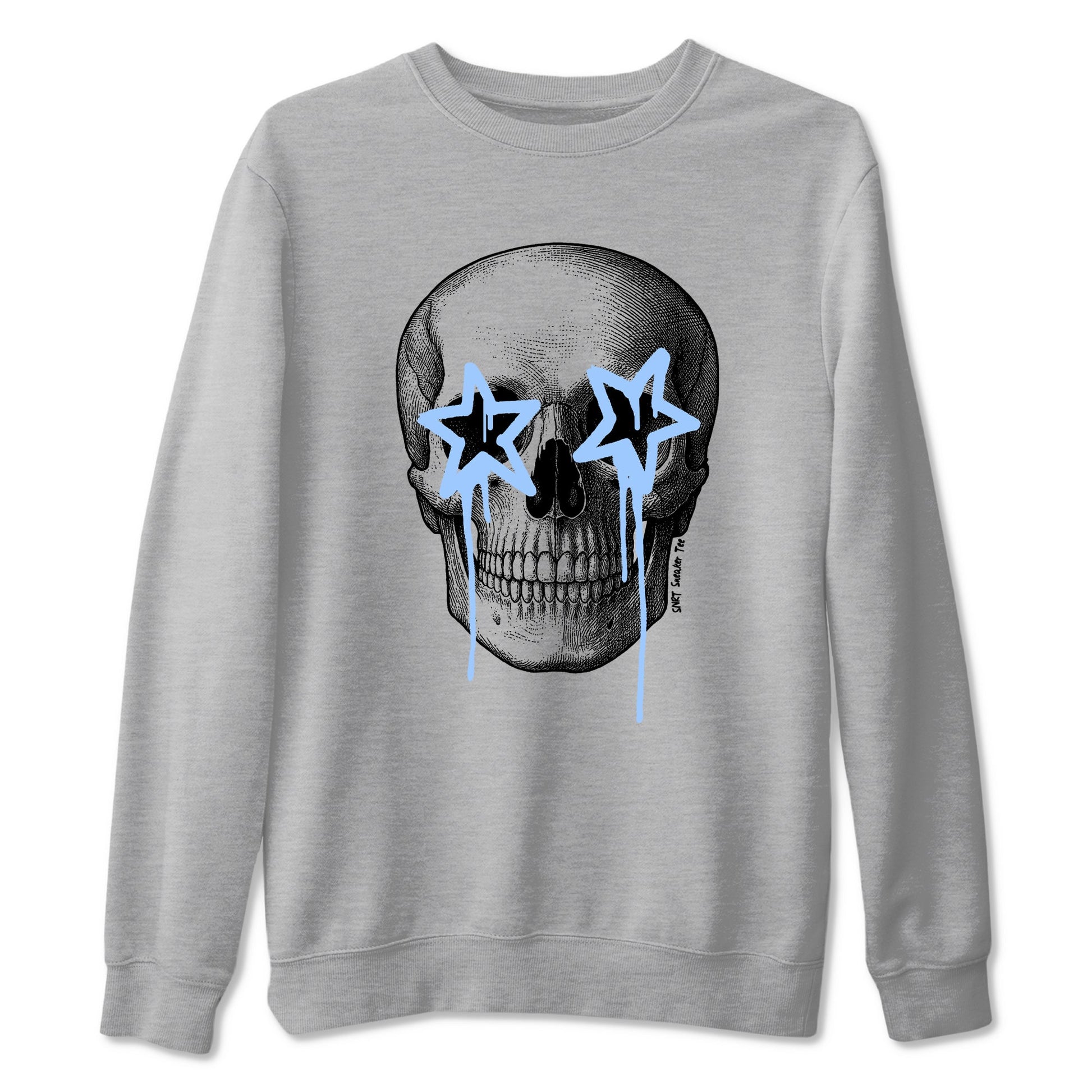 Death Star sneaker match t-shirt styled to complete your fit with the Air Jordan 4 Aluminum sneakers, shown in Heather Grey 2.