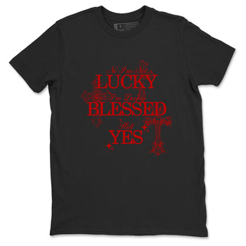 Deeply Blessed sneaker match t-shirt styled to complete your fit with the Air Foamposite Cough Drop sneakers, shown in Black 2.