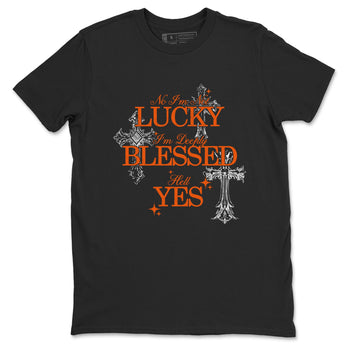 Deeply Blessed sneaker match t-shirt styled to complete your fit with the Air Jordan 1 Shattered Backboard sneakers, shown in Black 2.