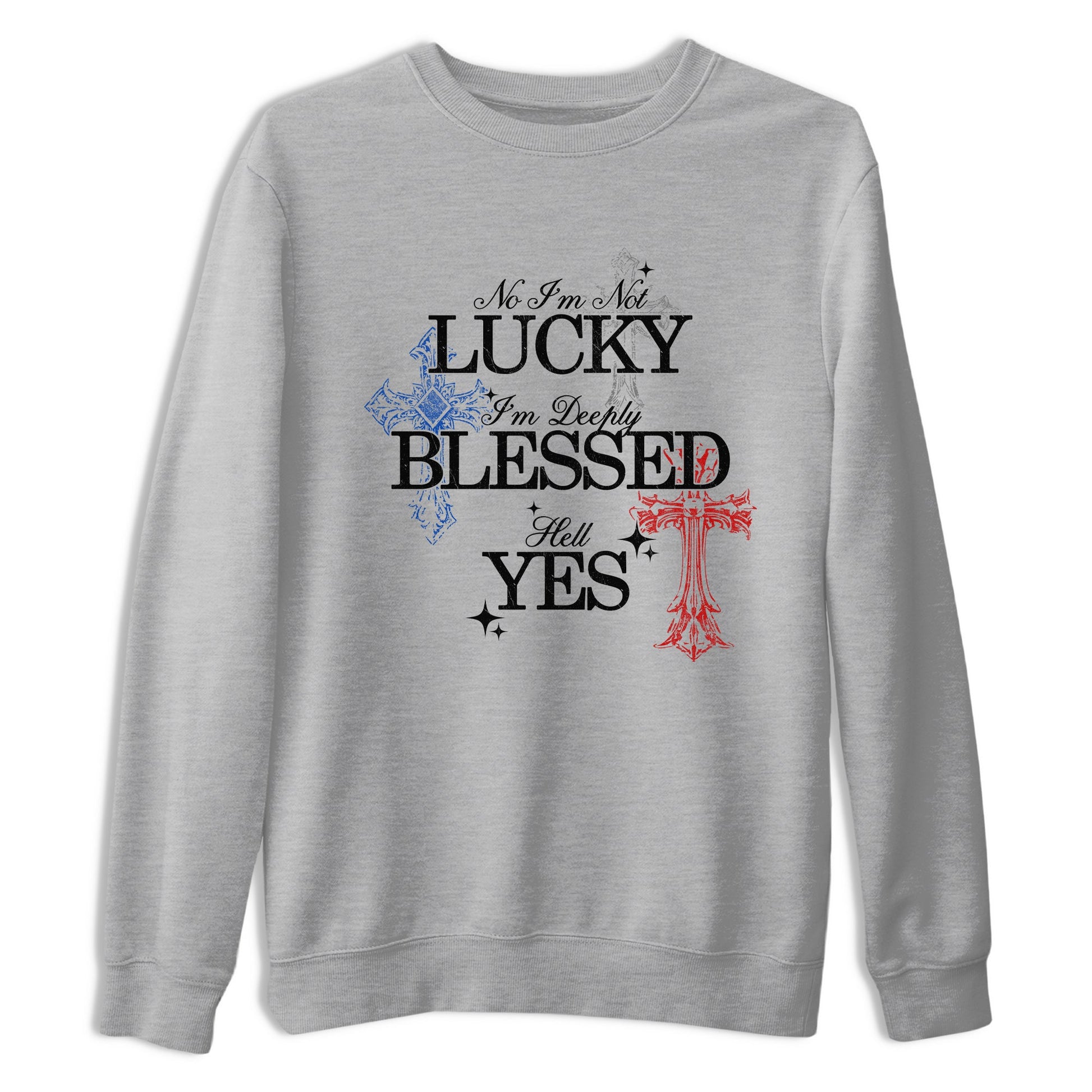 Deeply Blessed sneaker match t-shirt styled to complete your fit with the Air Jordan 4 Rare Air sneakers, shown in Heather Grey 2.