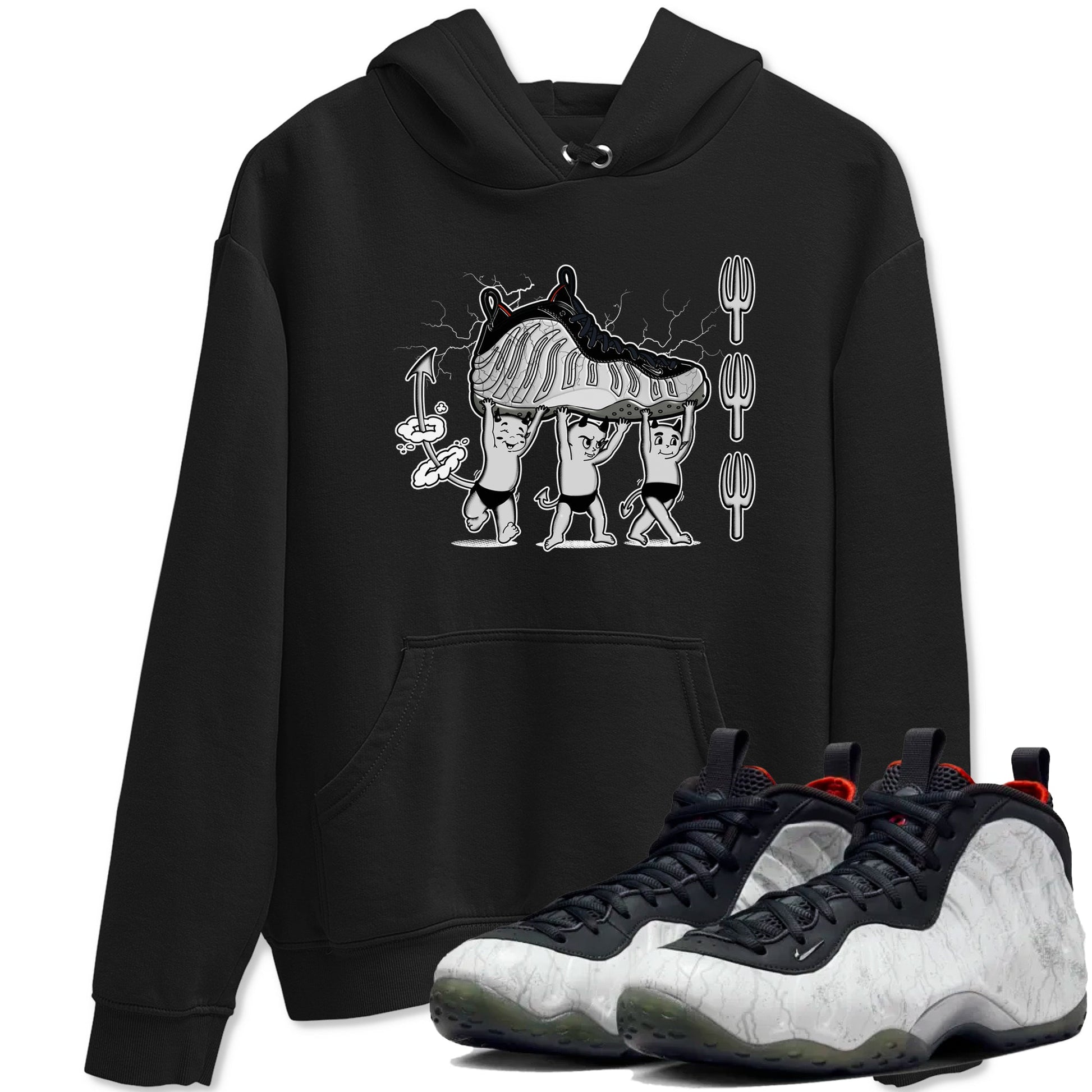Foams One Jin shirts to match jordans Devil Babies sneaker match tees Air Foamposite One Jin match shoes to clothes SNRT Sneaker Tees unisex cotton Black 1 shirts