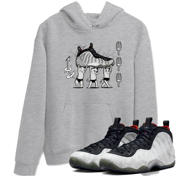 Foams One Jin shirts to match jordans Devil Babies sneaker match tees Air Foamposite One Jin match shoes to clothes SNRT Sneaker Tees unisex cotton Heather Grey 1 shirts