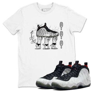 Foams One Jin shirts to match jordans Devil Babies sneaker match tees Air Foamposite One Jin match shoes to clothes SNRT Sneaker Tees unisex cotton White 1 shirts