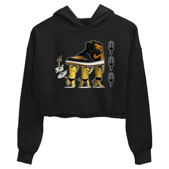 Air Jordan 1 High OG Black Metallic Gold shirts to match jordans Devil Babies sneaker match tees 1s Black Metallic Gold SNRT Sneaker Release Tees unisex cotton Black 2 Crop Shirts