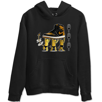 Air Jordan 1 High OG Black Metallic Gold shirts to match jordans Devil Babies sneaker match tees 1s Black Metallic Gold SNRT Sneaker Release Tees unisex cotton Black 2 crew neck shirts