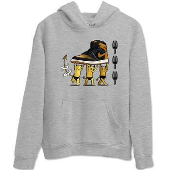 Air Jordan 1 High OG Black Metallic Gold shirts to match jordans Devil Babies sneaker match tees 1s Black Metallic Gold SNRT Sneaker Release Tees unisex cotton Heather Grey 2 crew neck shirts
