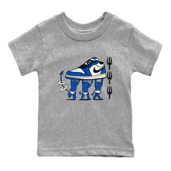 1s Game Royal shirts to match jordans Devil Babies sneaker match tees Air Jordan 1 Retro Low OG Game Royal match shoes to clothes SNRT Sneaker Tees Youth Baby Heather Grey 2 tee
